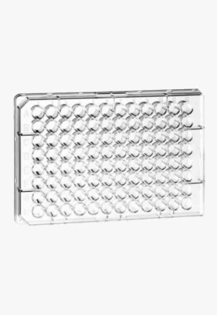 96 Well Polystyrene Microplate with F-Bottom, Clear