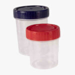 Container with Screw Cap and Label, Individually Wrapped, Polypropylene, 180ml