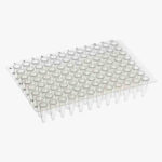 0.2ml PCR Plate, Straight Side, Semi-Skirted, Clear, PK10