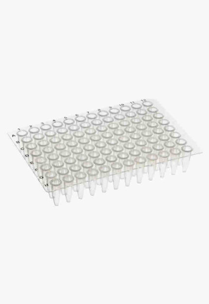 0.2ml PCR Plate, Straight Side, Semi-Skirted, Clear, PK10