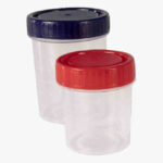 Container with Screw Cap and Label, Individually Wrapped, Polypropylene, 180ml
