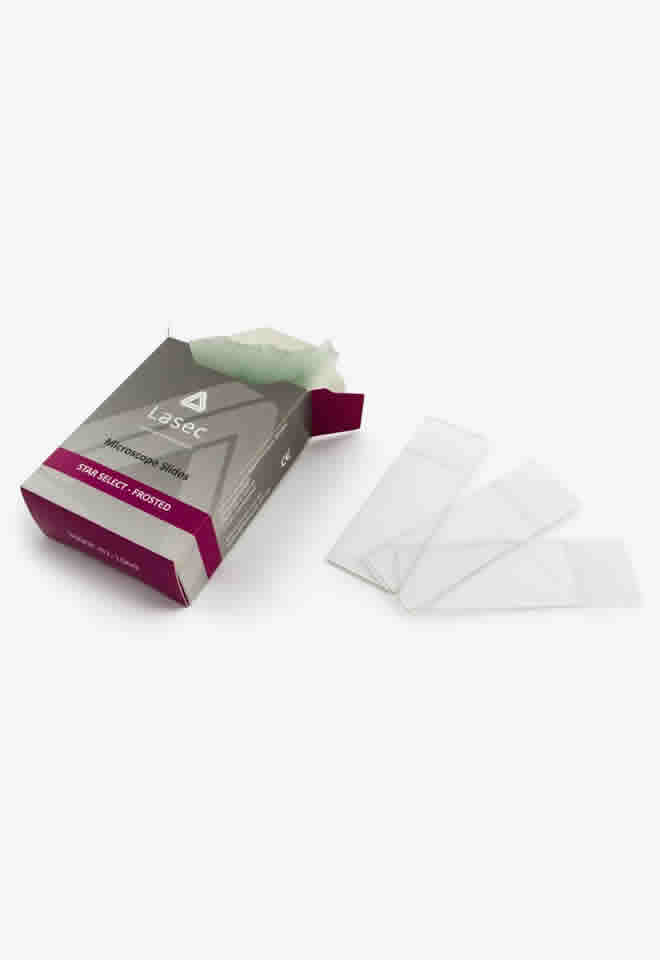 Frosted Microscope Slides with Ground Edges, Non-Interleaved Frosted Microscope Slides with Ground Edges, Non-Interleaved