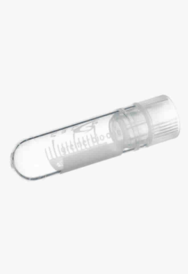 Internally Threaded Cryotubes with Natural Screw Cap, Round Bottom, 2ml, PK500 Internally Threaded Cryotubes with Natural Screw Cap, Round Bottom, 2ml, PK500