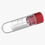 Internally Threaded Cryotubes with Red Screw Cap, Round Bottom, 2ml, PK500