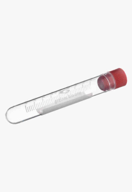 Internally Threaded Cryotubes with Red Screw Cap, Round Bottom, 5ml, PK300